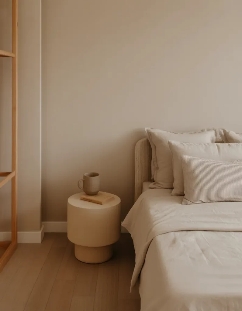 Freepik serene retreat interior light wood floors neutral